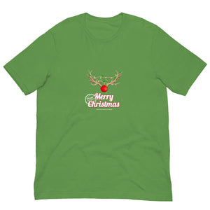 Merry Christmas Reindeer Virtual Races Unisex t-shirt