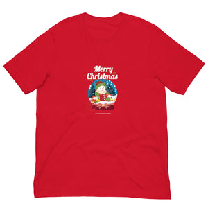 Merry Christmas Snowman Virtual Races Unisex t-shirt