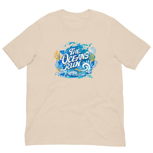 The Oceans Run Unisex t-shirt