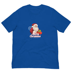 Merry Christmas Santa Claus Virtual Races Unisex t-shirt