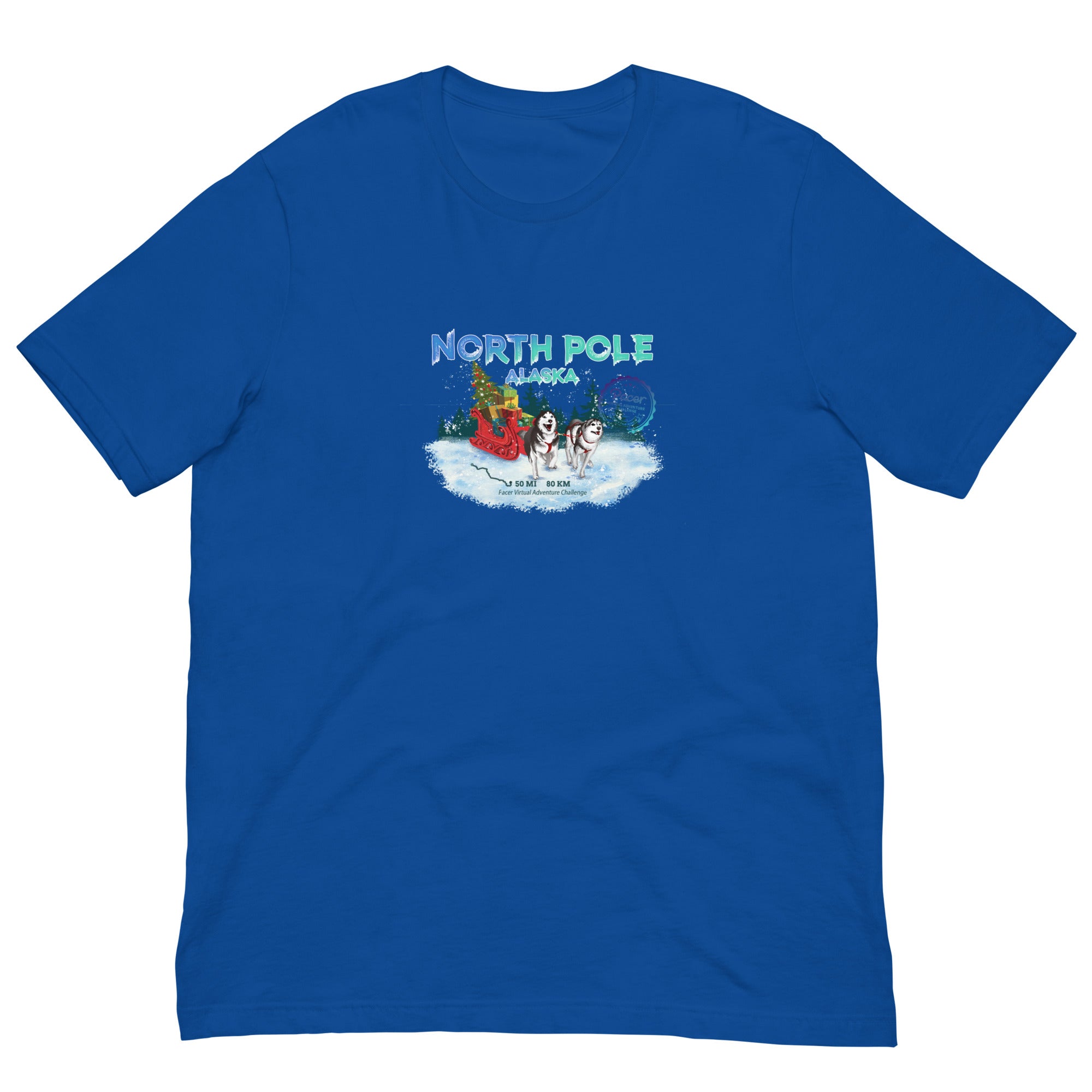 North Pole Alaska Virtual Challenge Unisex t-shirt