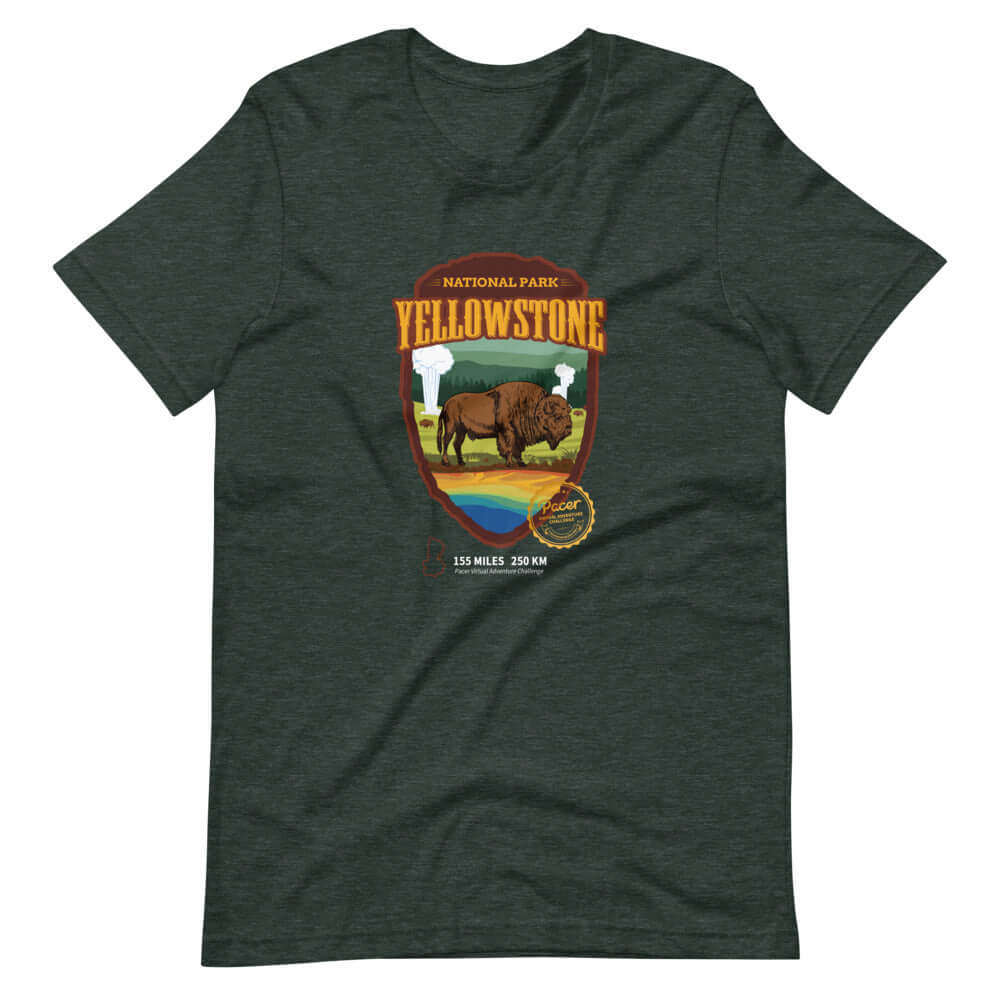 Yellowstone National Park Virtual Challenge Unisex T-Shirt