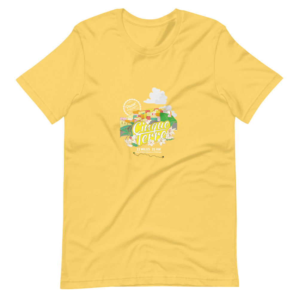 Cinque Terre Virtual Challenge unisex t-shirt